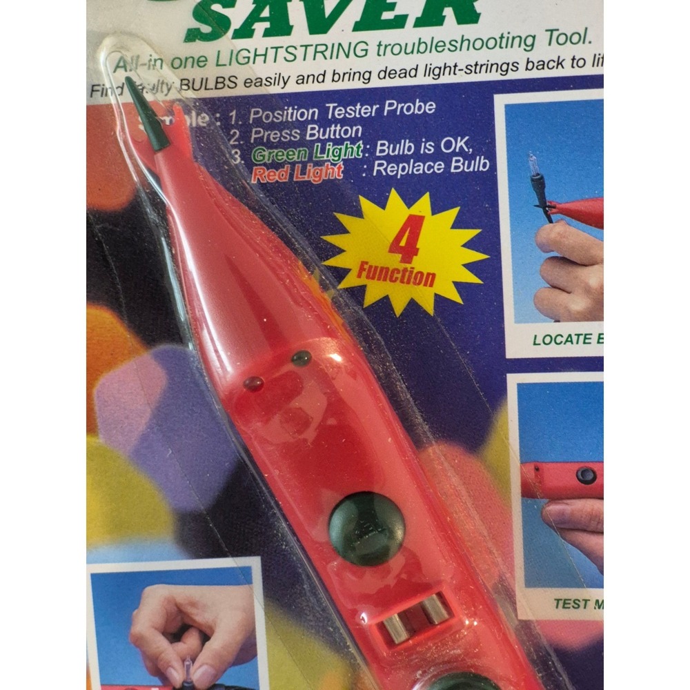 Light-String Saver All-In One Lightstring Troubleshooting Tool Bulb/Fuse Tester - Picture 2 of 9